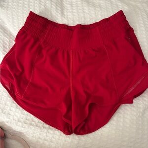 Lululemon Women's Red Athletic Shorts